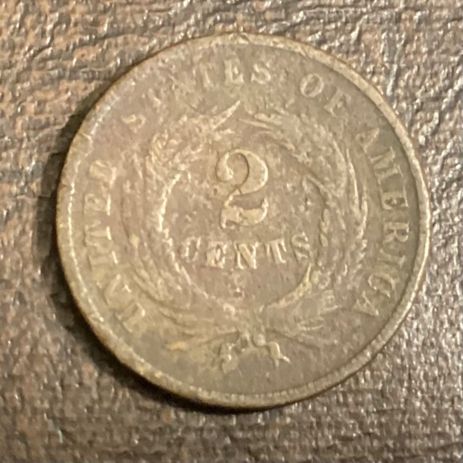 1864 US Two Cents - FREE US SHIPPING cd-