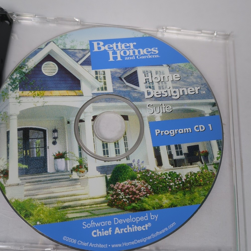 Better Homes And Gardens Home Designer Suite Computer CD 2006 version 7