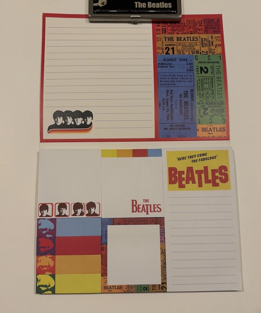 BEATLES Sticky Notes Assorted Sizes NEW Rare Officially Licensed