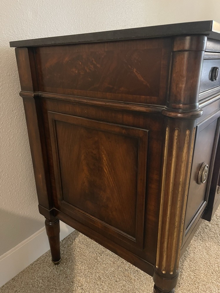 Lillian August Regency Style Granite Top Sideboard / Server