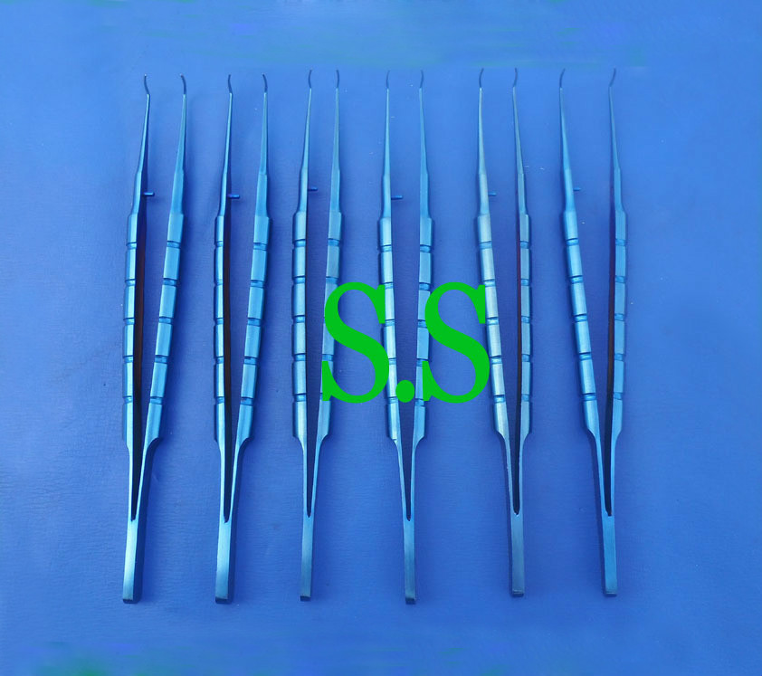 6 Lens Holding & Folding Forceps Titanium Opthalmic Instruments