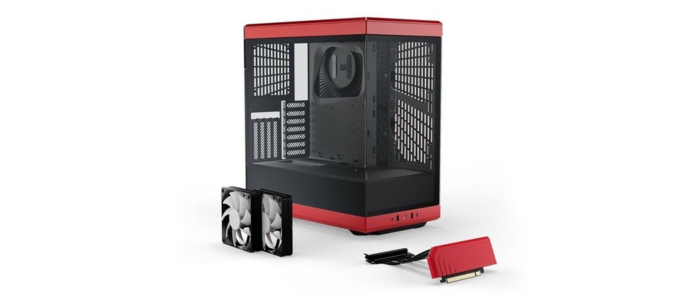Refurbished! HYTE Y40 CASE - Black/Red