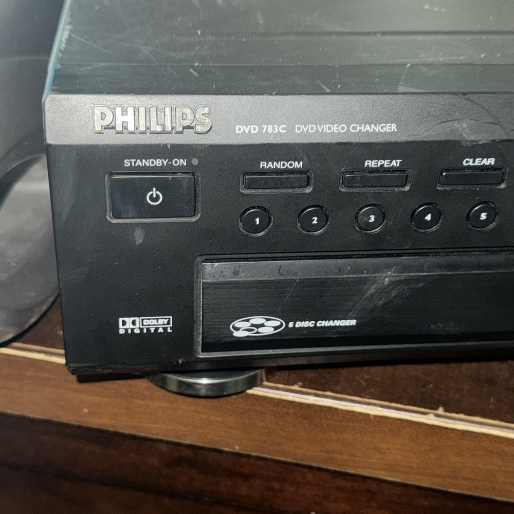 Phillips Dvd Cd 782c 5 Disc Changer Tested Working Great! No Remote