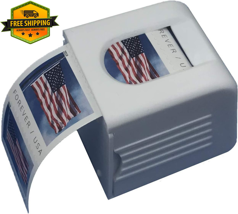 Stamp Roll Dispenser Holder Desktop Postal Organizer