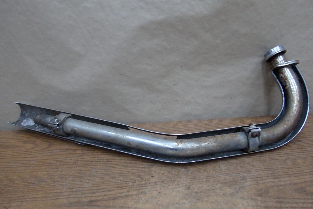 HARLEY DAVIDSON CHROME EXHAUST HEADER W/ HEAT SHIELD