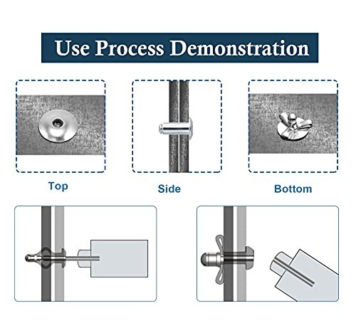 Trifold Exploding Pop Rivets 3/16" x 1" - Solid Aluminum Bulb Style Large Flange