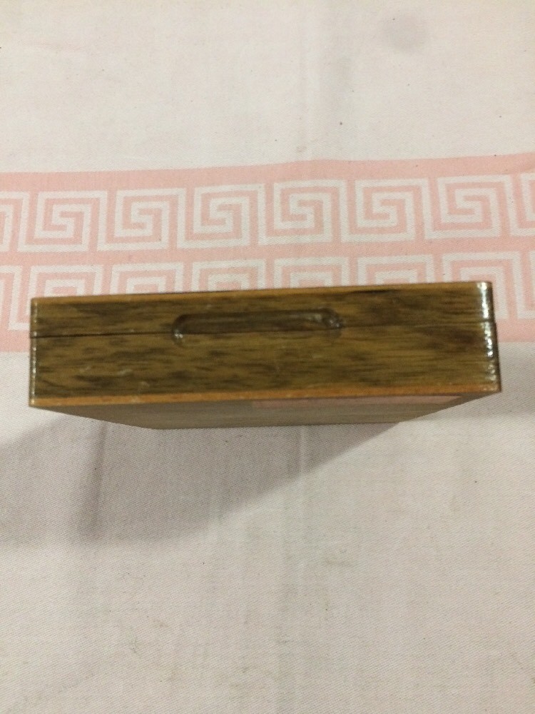 Old empty wooden box Horn 2000
