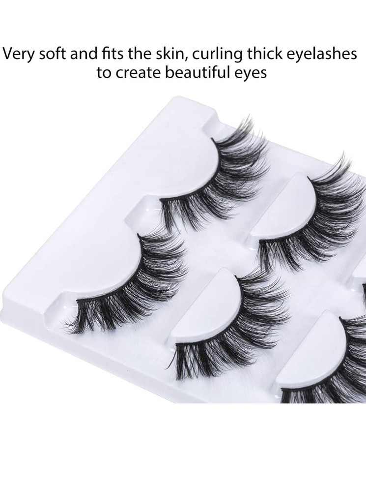 3 pair 6D mink high quality wispy false lashes