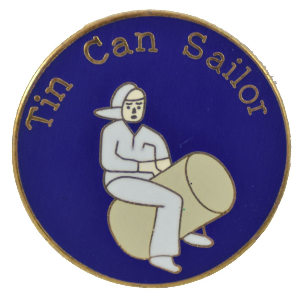 TIN CAN SAILOR HAT PIN