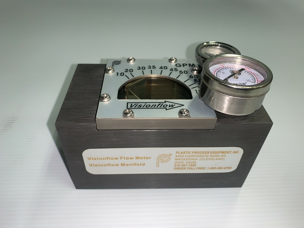 NEW in BOX - Plastic Process Equipment #VF12D100G Visionflow Flow Meter
