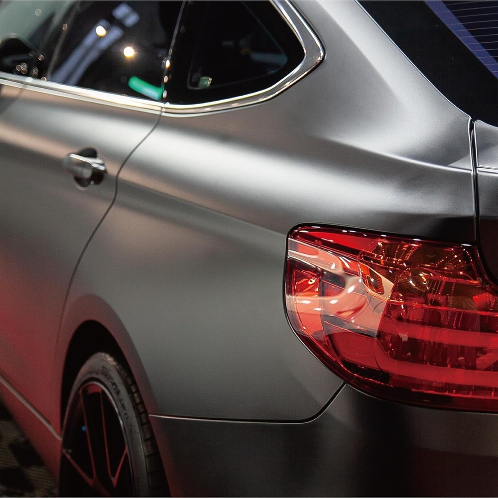 Matte Metallic Black Vinyl Wrap (1Ft X 5Ft)