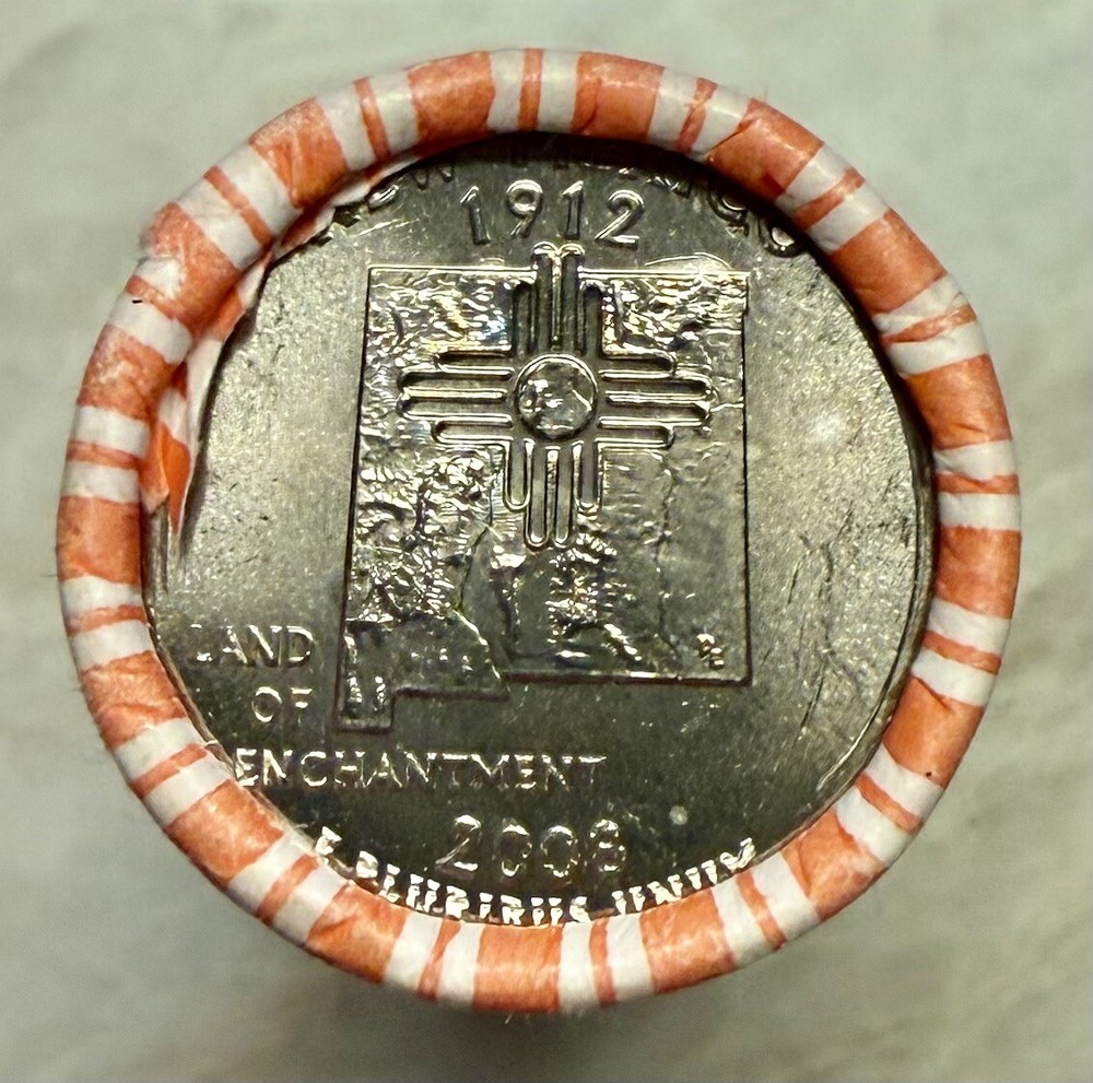 Original Bank Roll~2008 P NEW MEXICO STATE QUARTER UNCIRCULATED