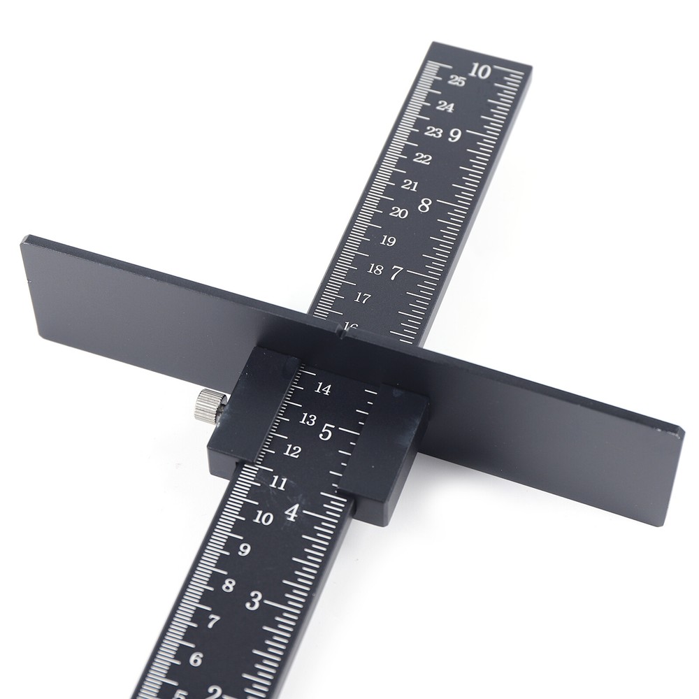 Adjustable Position Ruler Cabinet Hardware Installation Jig Woodworking Tools US