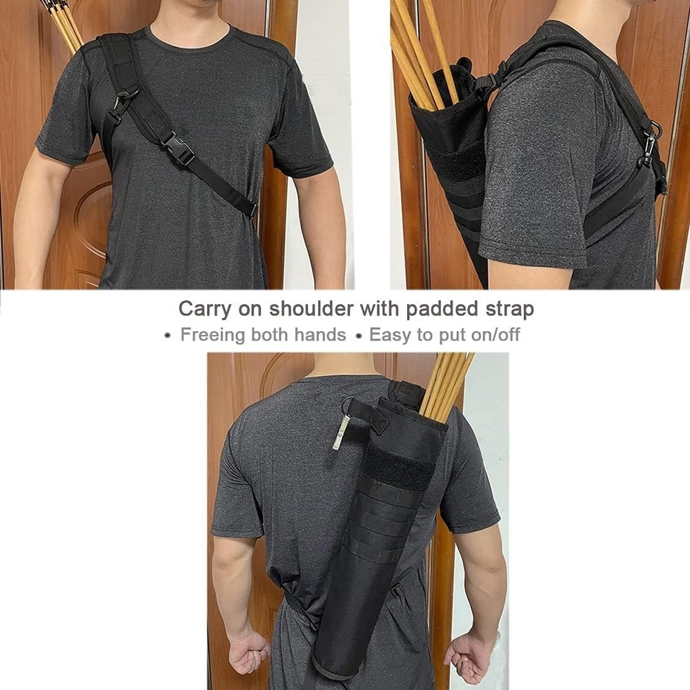 Compact & Foldable Hip Arrow Quiver with Adjustable Strap for Target Shooting
