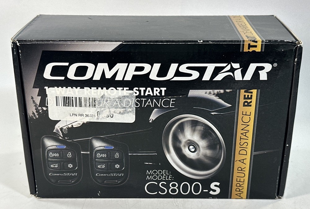 Compustar Cs800-s 1-way Remote Start With 2 4-button Remotes 1000 Feet Range