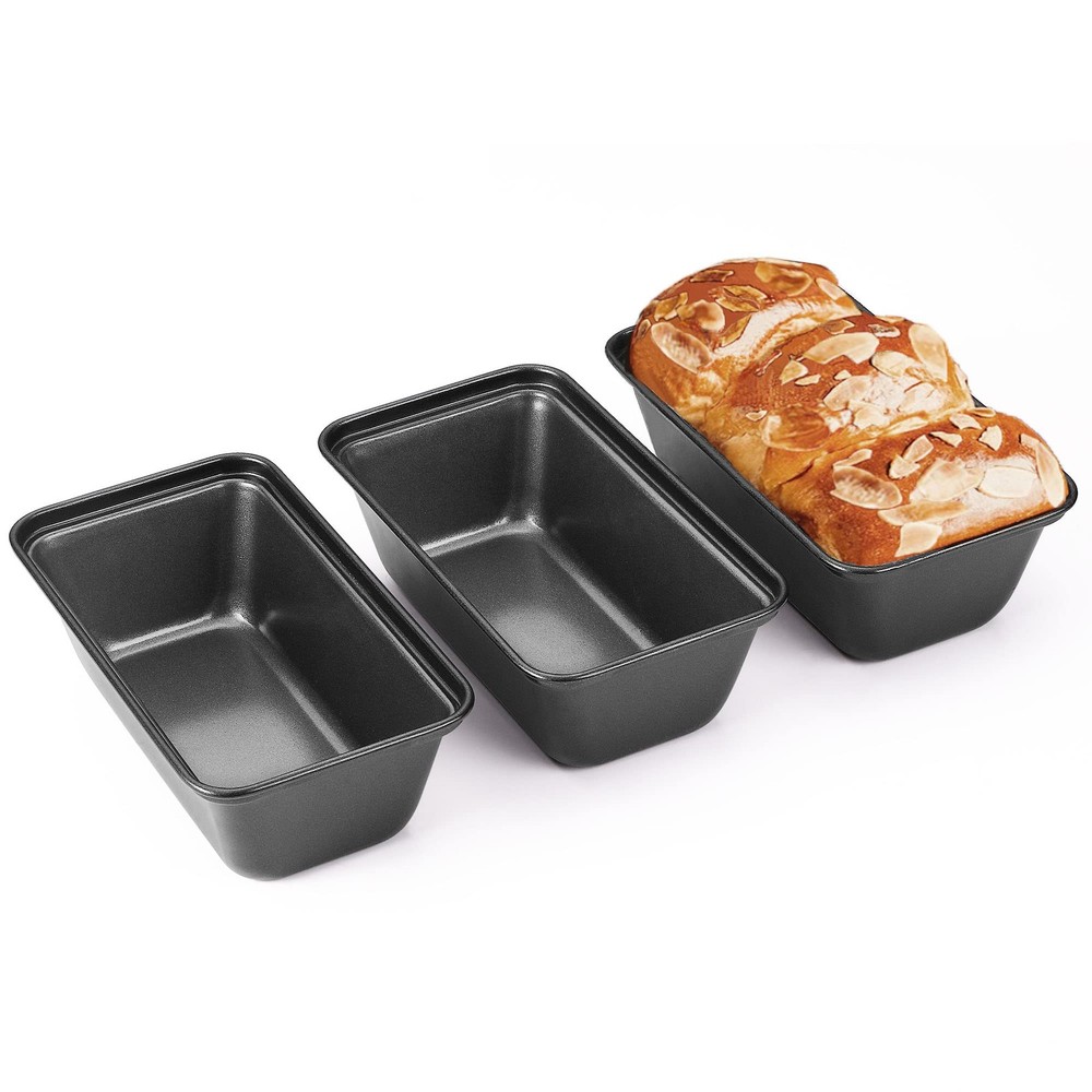 Small Loaf Tin for Baking, Bread Pan Non-Stick Loaf Pans Rectangular Bakeware