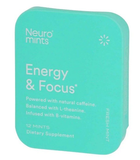NEURO Mints Energy Focus Fresh Mint Single, 12 Mints