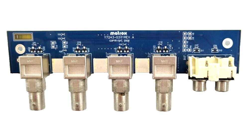 MATROX Y7243 MULTIPORT CARD BLUE CONTROLLER BOARD EDITING Y7243-0301