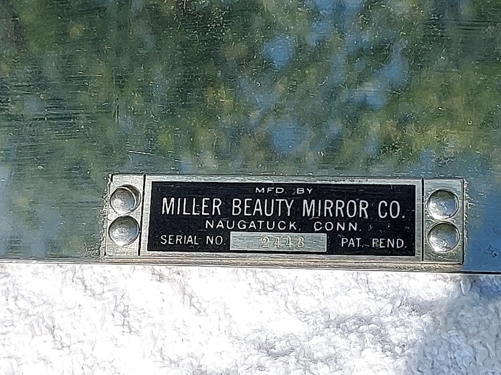 Vintage Art Deco Vanity Mirror with Working Side Lights