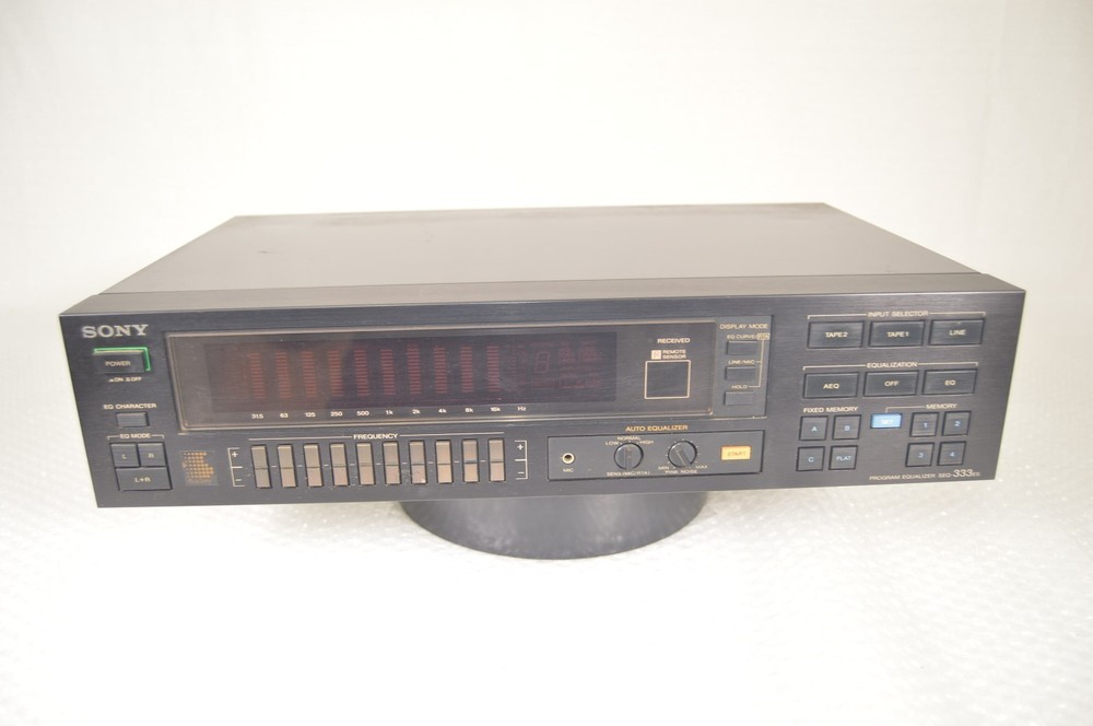 Sony SEQ-333ES Program Equalizer 10-Band Stereo Graphic Equalizer Working