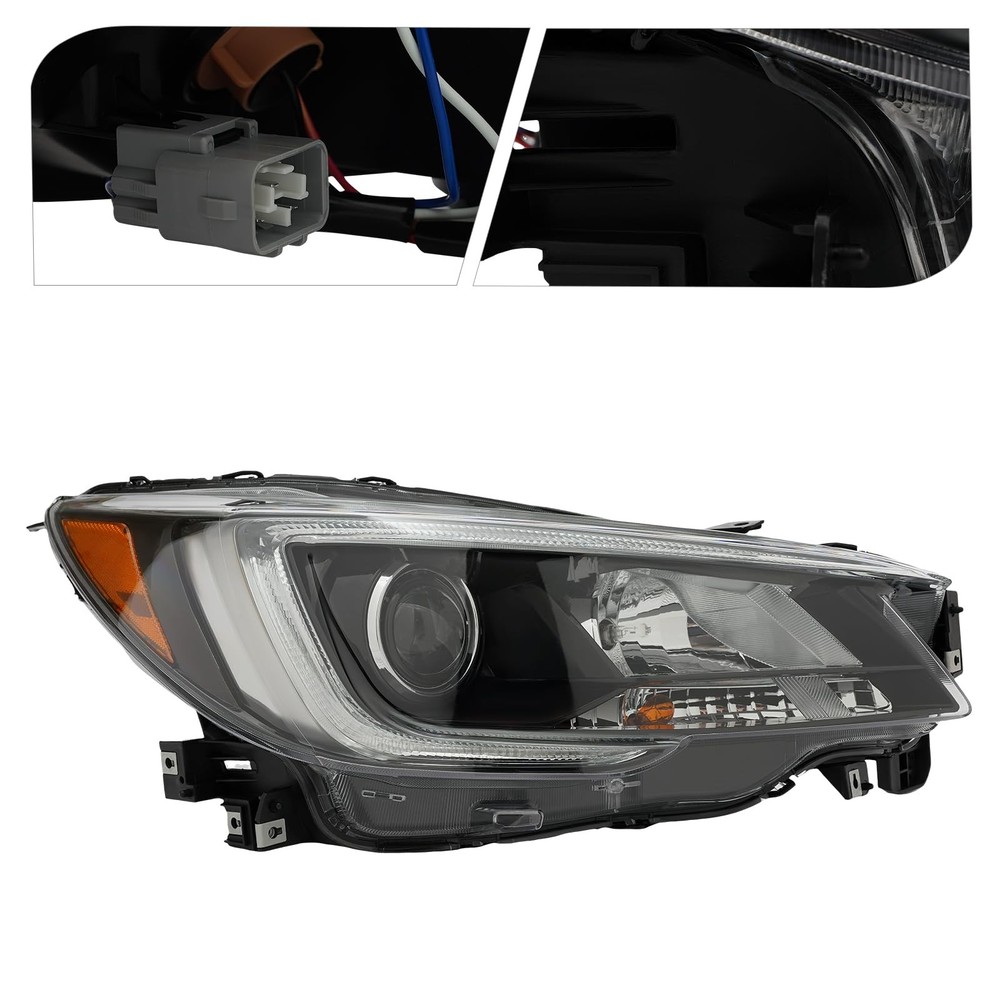 Headlight Assembly 2018-2019 Legacy Outback Right Halogen Chrome Housing