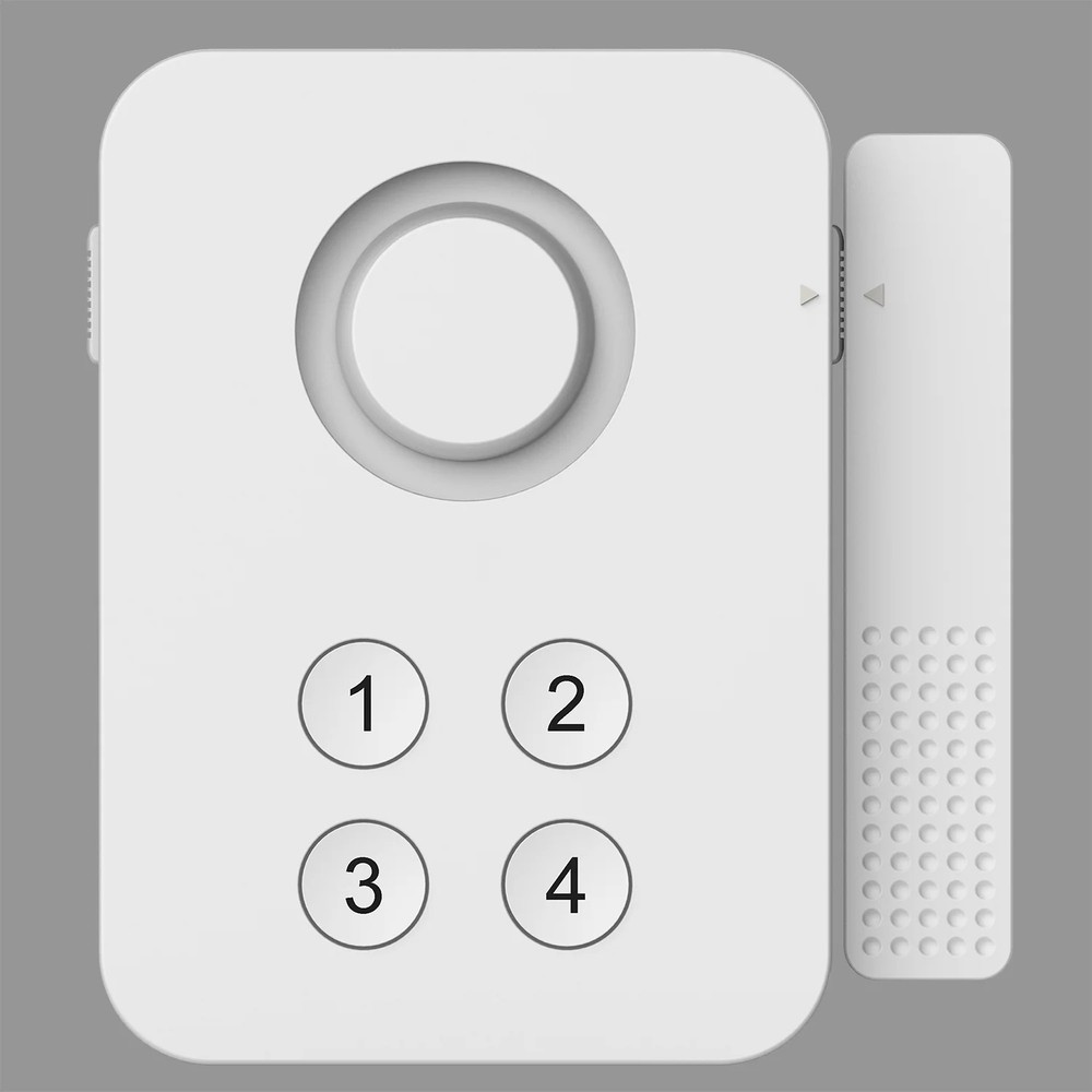 Smart Keypad Controls Window or Door Alarm, White, 4 oz