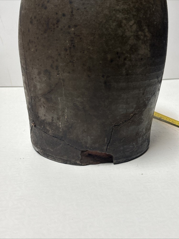 Primitive Antique Single Handled Stoneware Glazed Jug