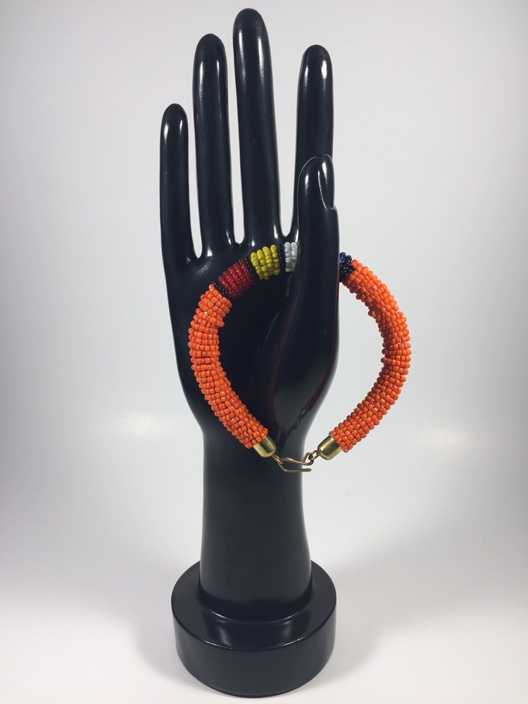 African Maasai Beaded Bangled Clip Bracelet