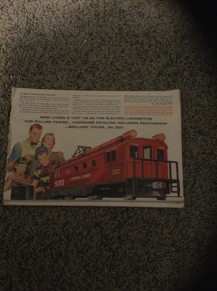 Lionel 1956 Consumer Catalog