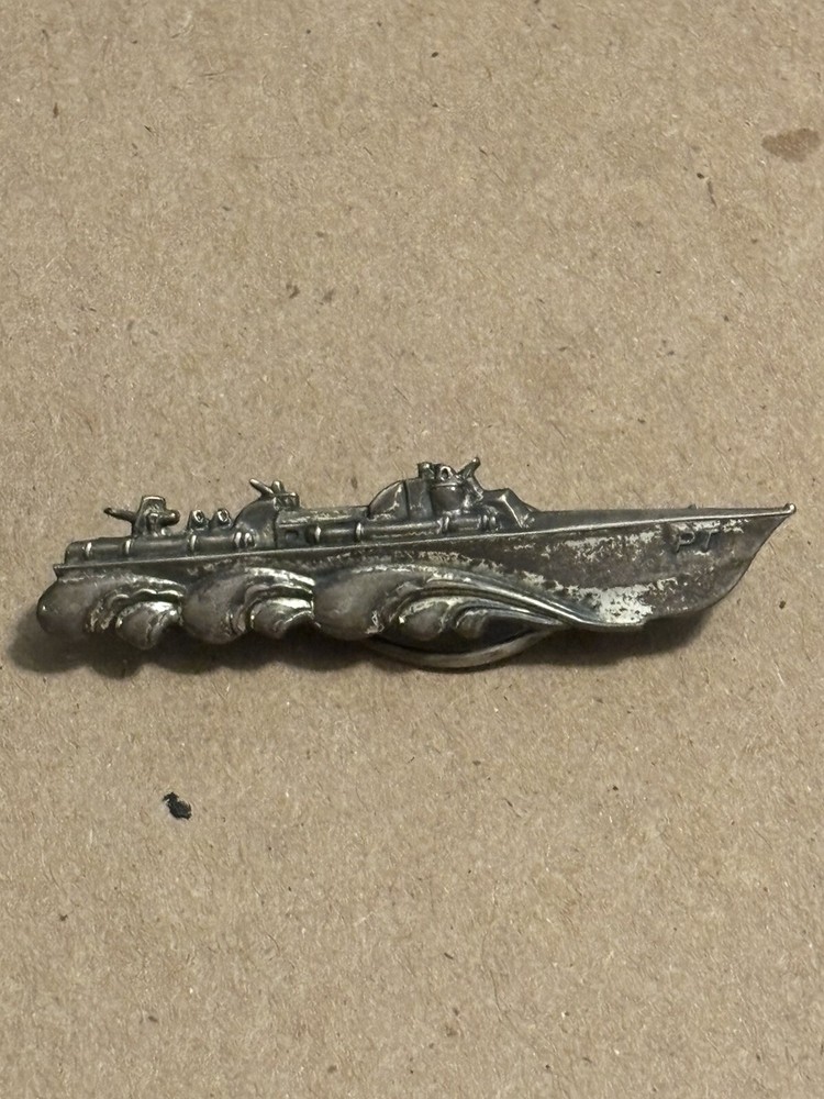 Navy Sterling Silver PT Boat Pin