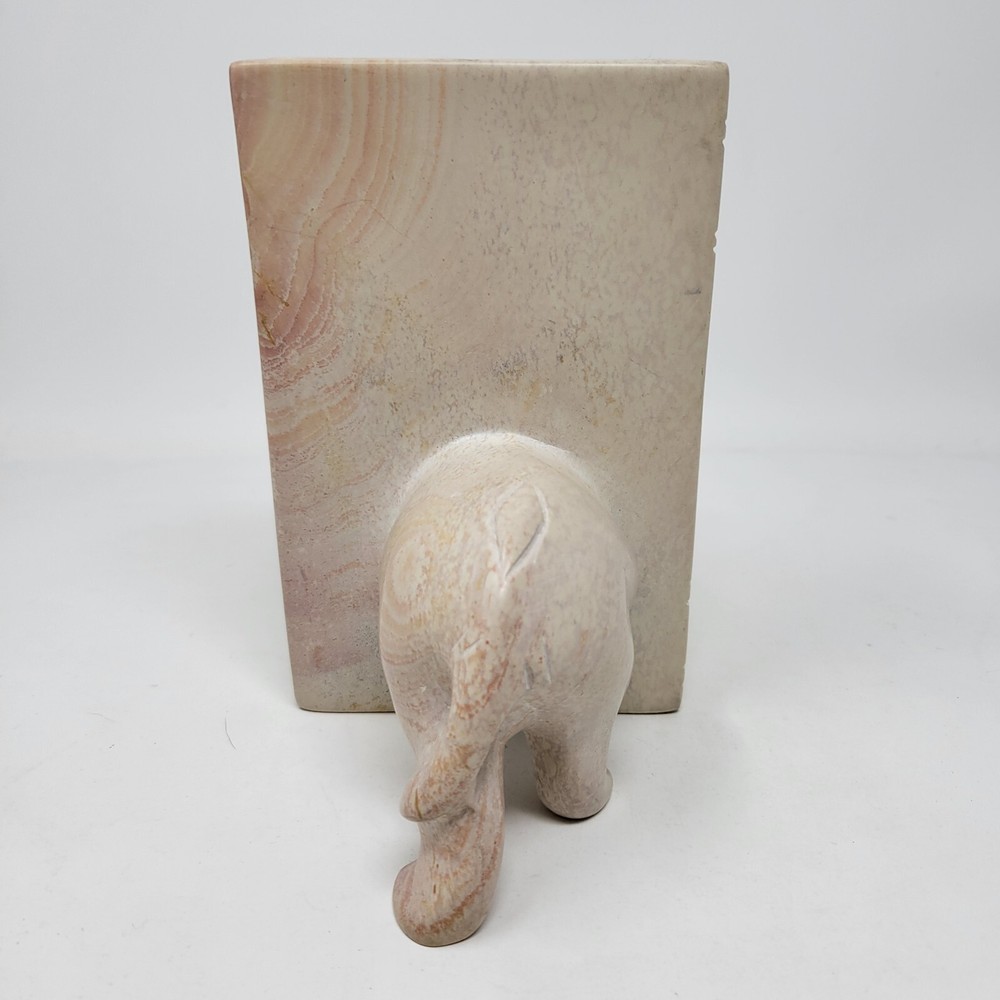 Rhinoceros Soapstone Bookends