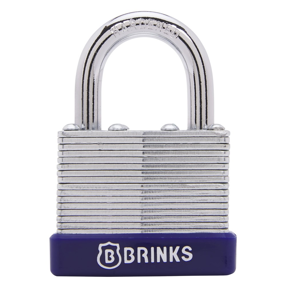 Brinks Laminated Steel 40mm Keyed Padlock with 7/8in Shackle