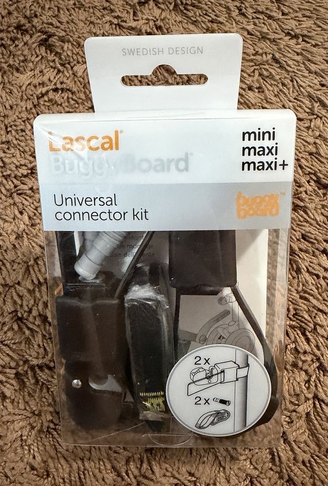 NEW Lascal BuggyBoard Universal Connector Kit Stroller Attachment Easy Install