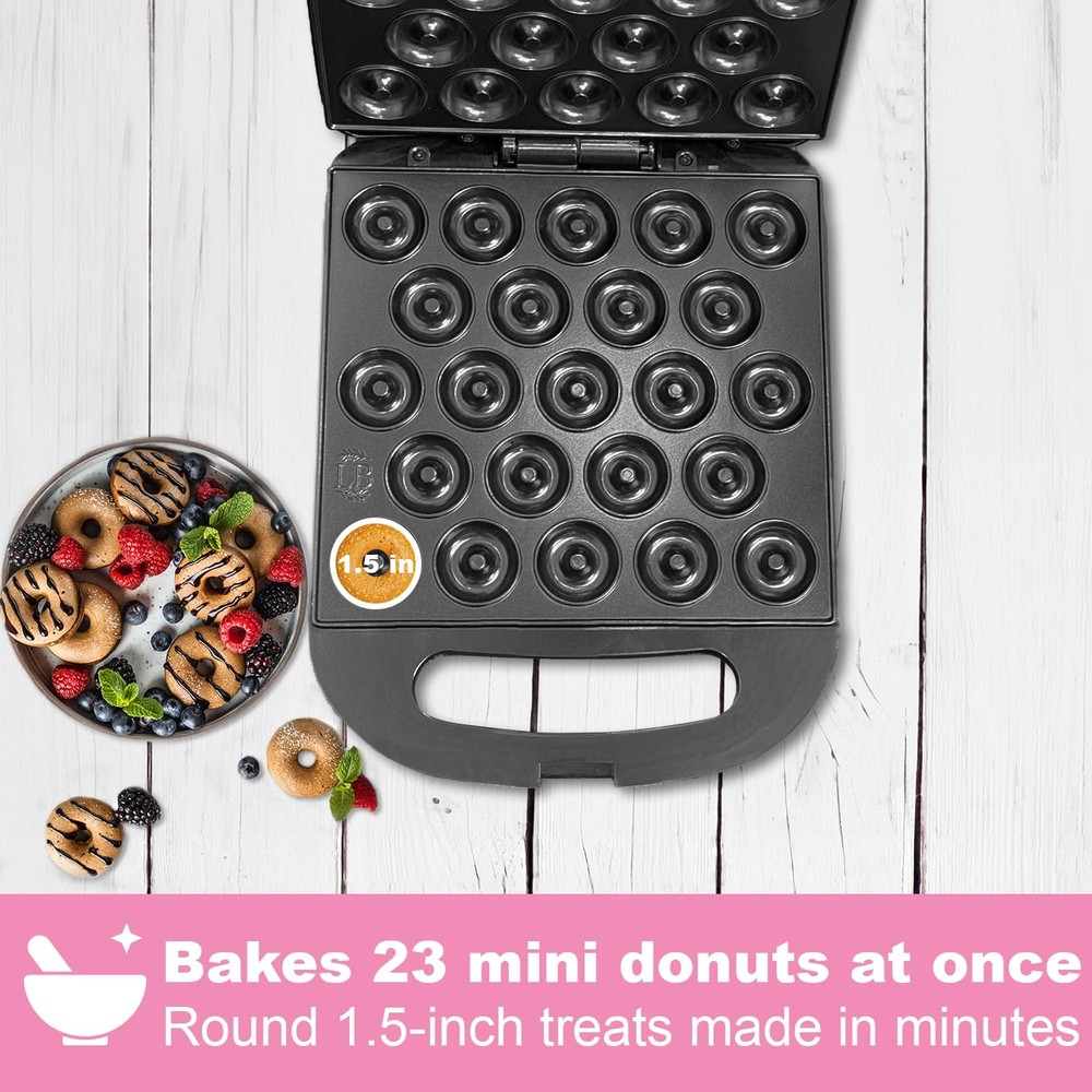 Mini Donut Maker – Electric Non-Stick Machine for Quick Breakfast Snacks