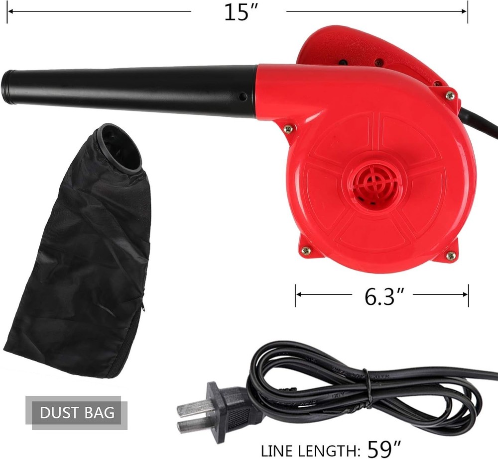 Versatile Mini Leaf Blower & Vacuum 200 MPH - Lightweight Design for Easy Use