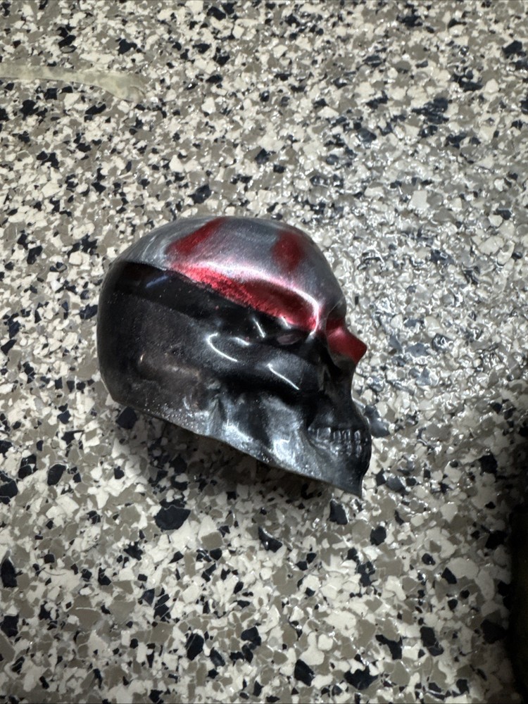 Acrylic multicolour skulls 2”,3”