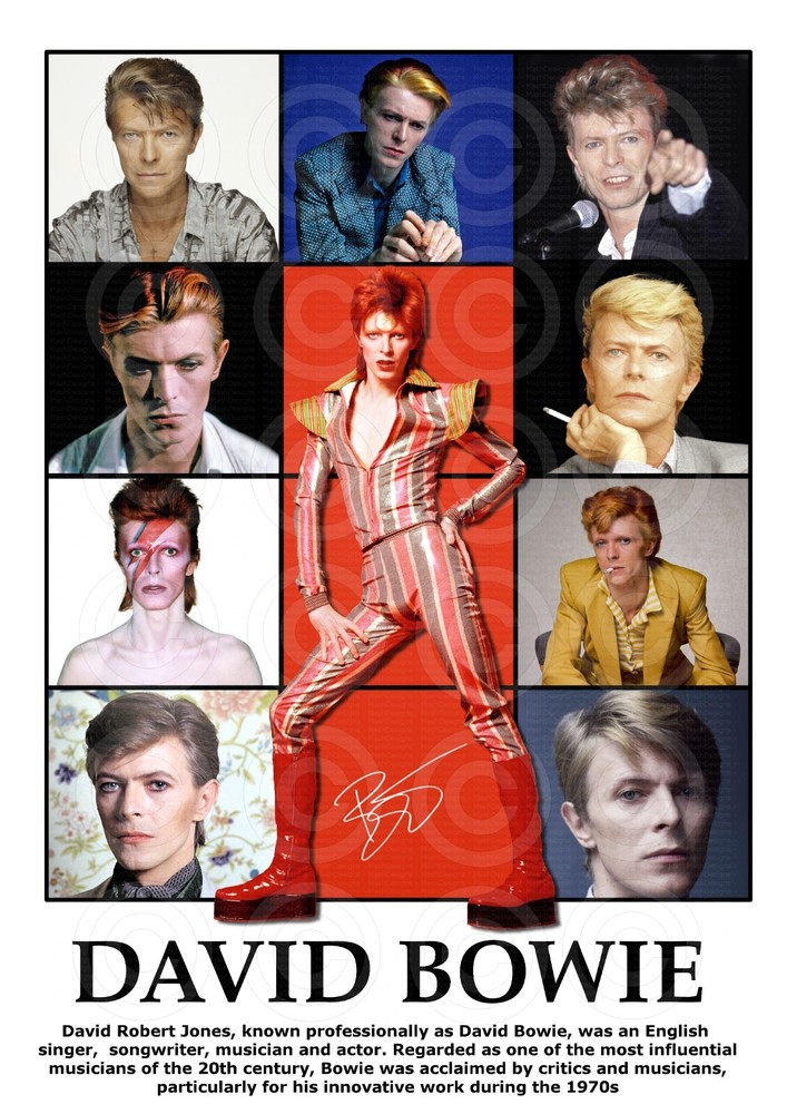 David Bowie -Exclusively by - Mashed Designs