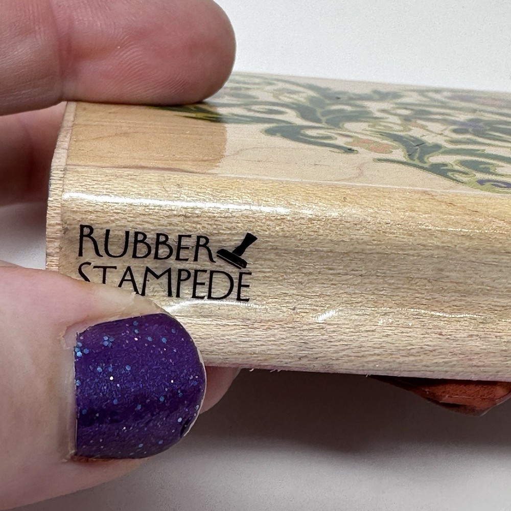 Rubber Stampede Ornate Heart & Pear