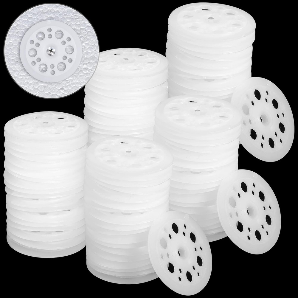 Plastic Flat Washers 46mm Load Spreading For Rigid Foam Insulation 500 PCS