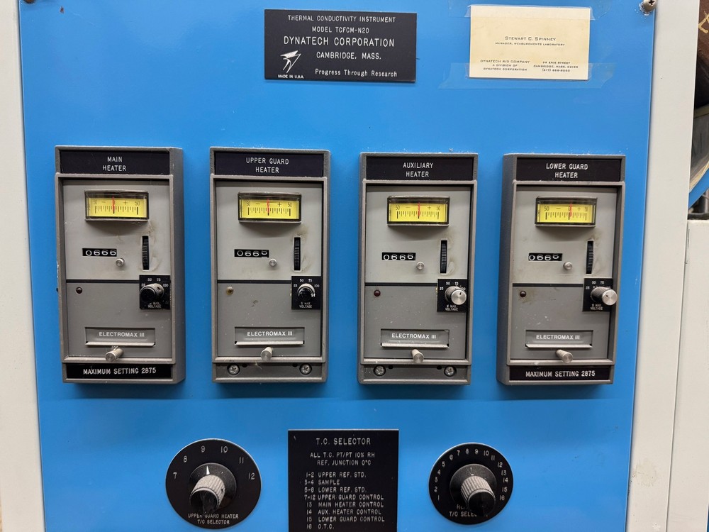 Dynatech Corporation Thermal Conductivity Instrument Model TCFCM-N20
