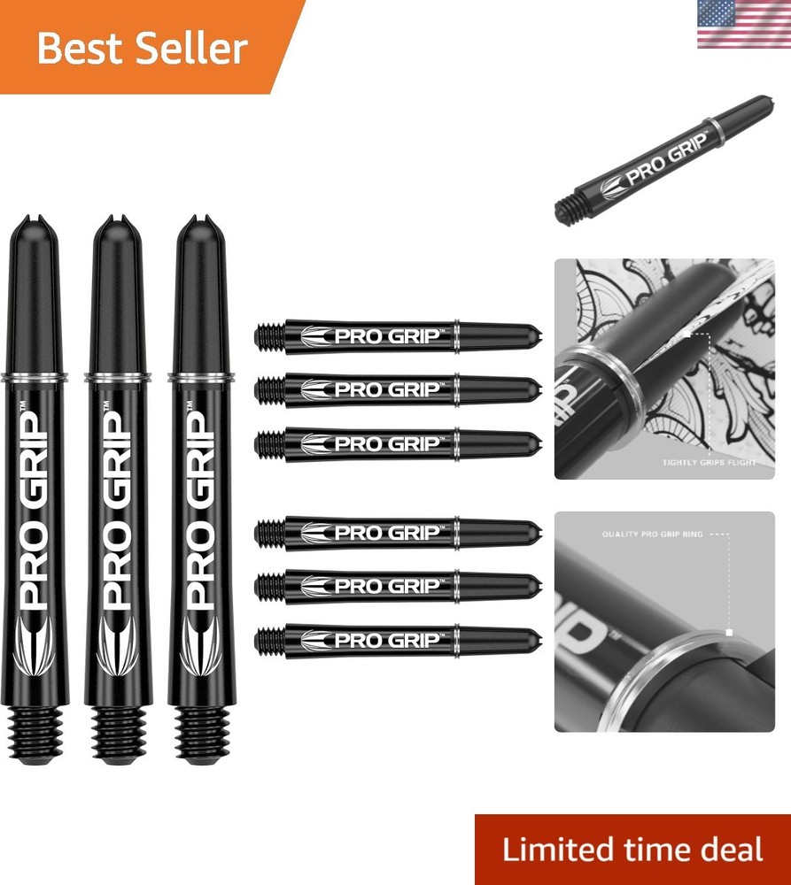 Versatile Pro Grip Dart Shafts, 9-Pack with Short, Intermediate & Medium Options