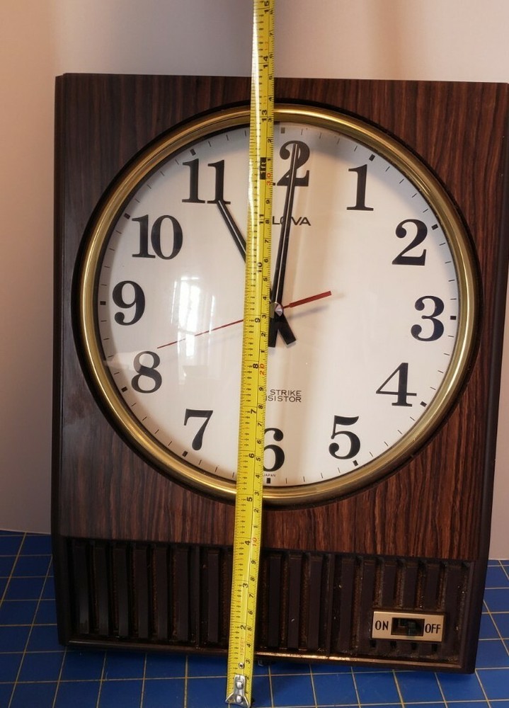 Vintage Bulova Hour Strike Transistor Wall Click