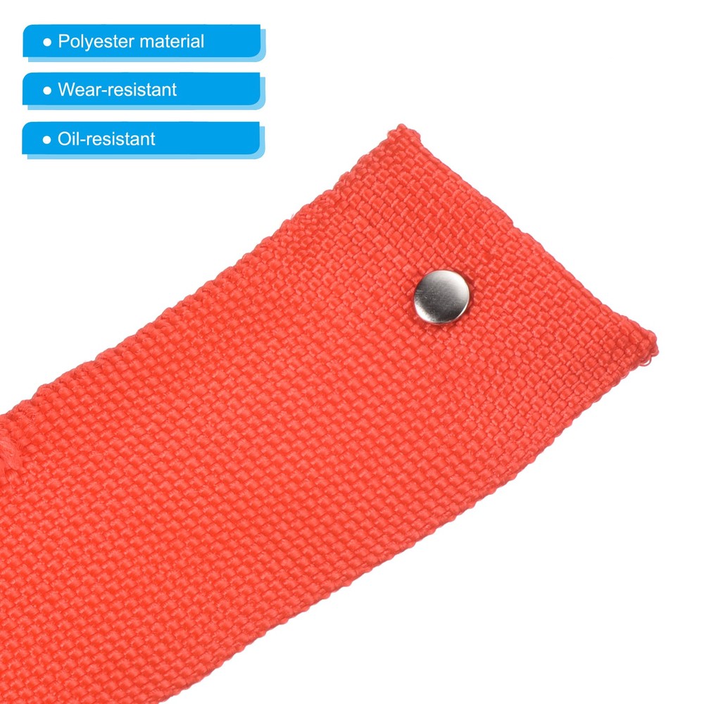 3.3Ft*45mm Polyester Rope Protector Cable Cover Rope Protective Sleeve Red