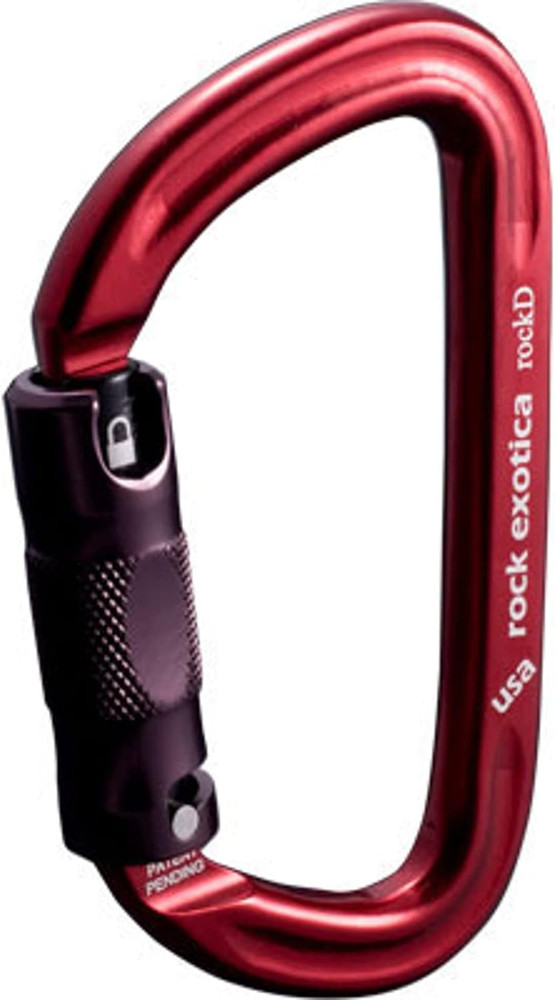 Rockd Locking Carabiner - Auto-Lock Red