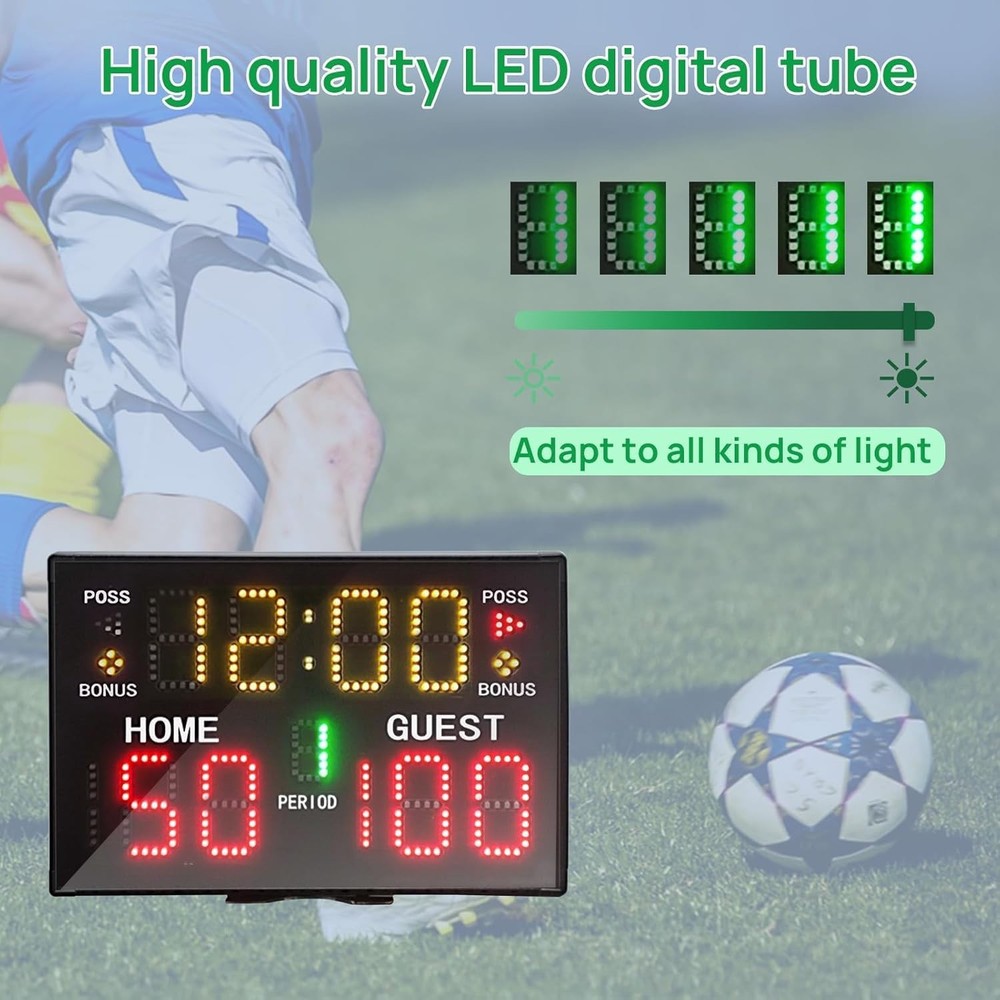 Basketball Scoreboard with Timer Remote