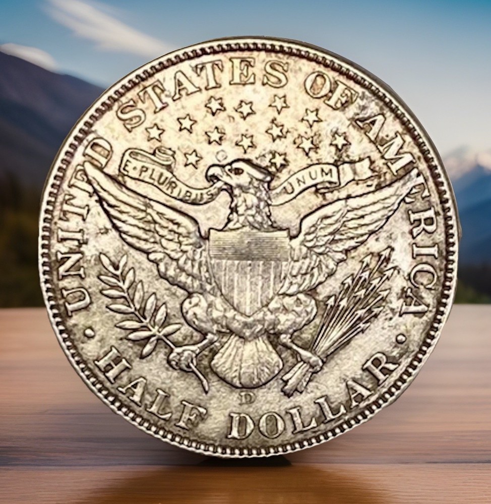 1908d 50c Barber Half Dollar AU
