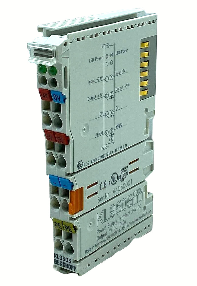 BECKHOFF KL9505 POWER SUPPLY TERMINAL (GERMANY)