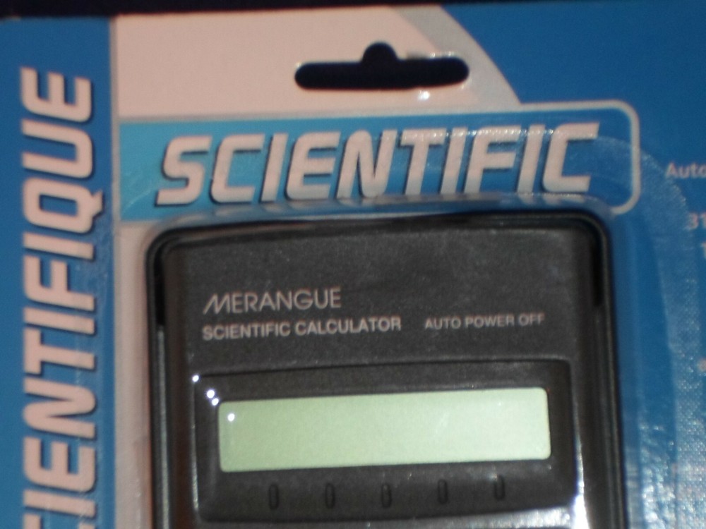 Scientific Calculator Merangue Basic & Advanced Math Black 31 Functions B18-15