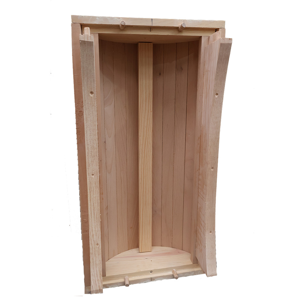 Handcrafted Solid Wood Saddle Stand – Natural Finish (Unassembled Kit)