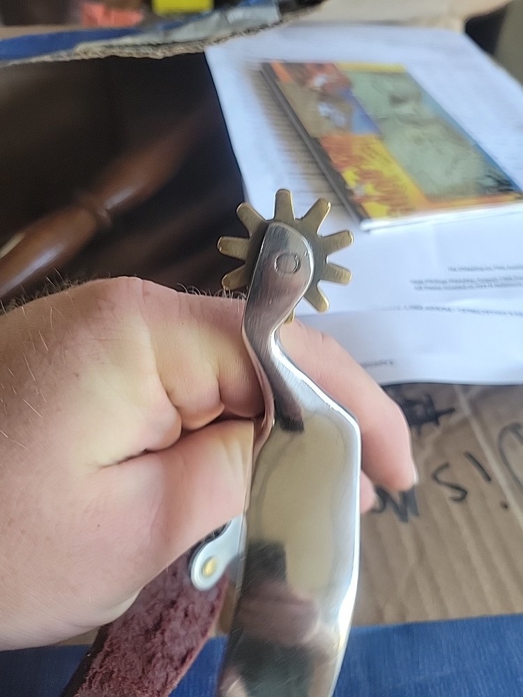 Vintage Nickel Silve Spurs